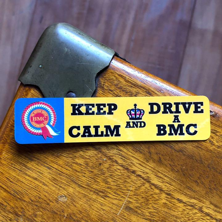 英国車BMC ／KEEP CALM AND DRIVE A BMCステッカー